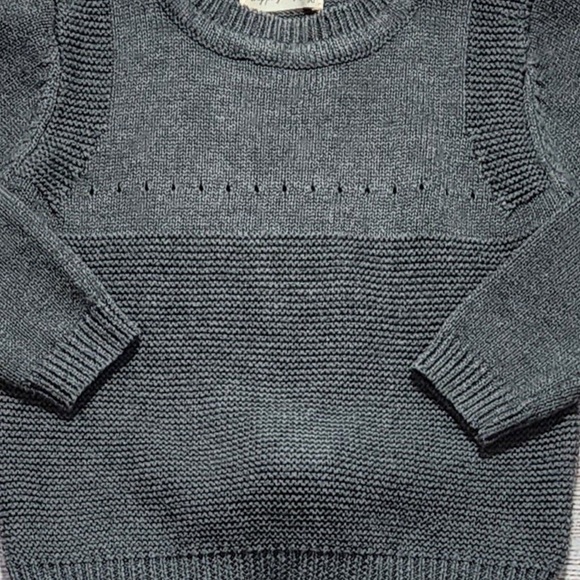 Tong Peng Tong You Gray Bunny Sweater with white fluffy pom tail Size 18-24 m - Picture 2 of 7